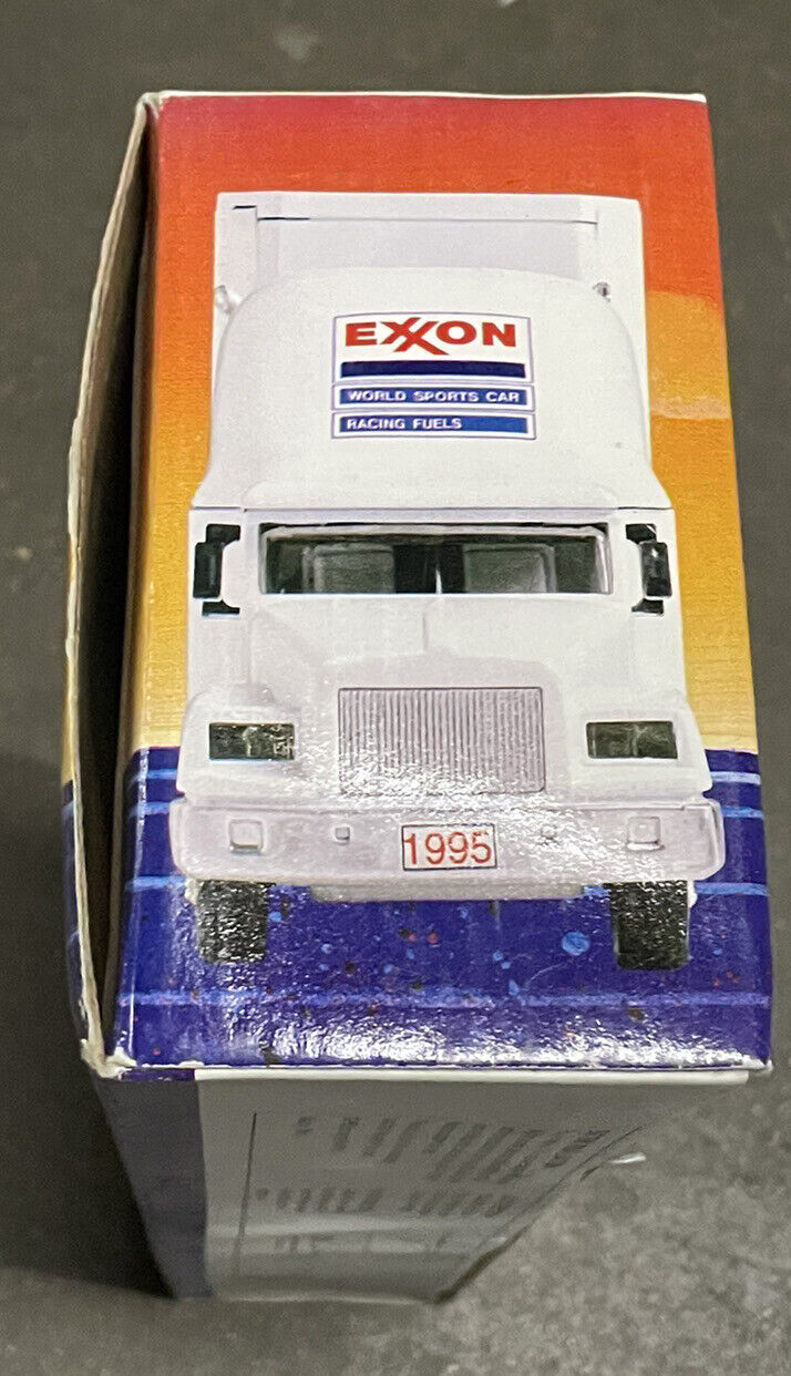 EXXON TRUCK - #4 RACE CAR CARRIER TRUCK 1995 RARE MUST HAVE HOLDS 4 CARS