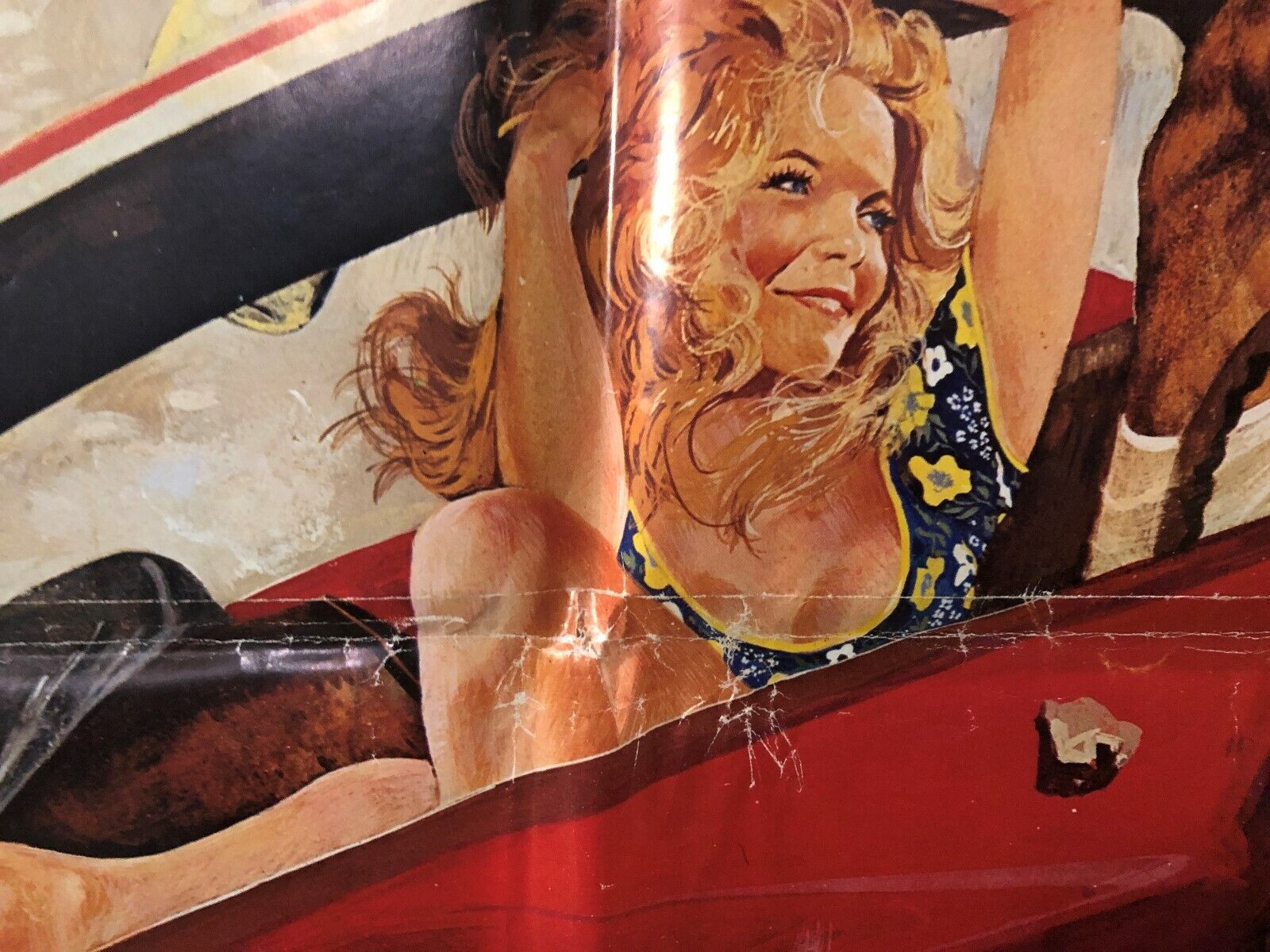 White Lightning United Artists 1973 Folded Fine/Very Fine. 27x41 Burt Reynolds