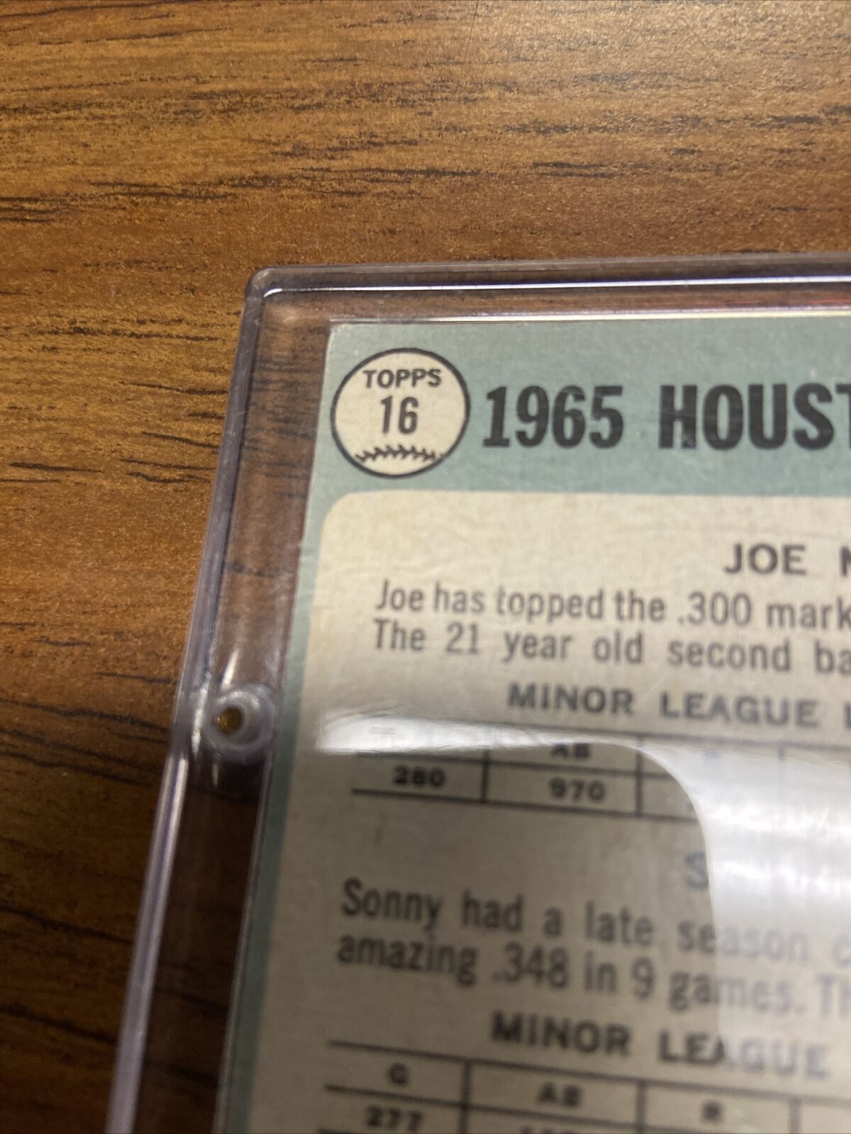 1965 Topps Houston Colt 45's Joe Morgan & Sonny Jackson Rookie #16