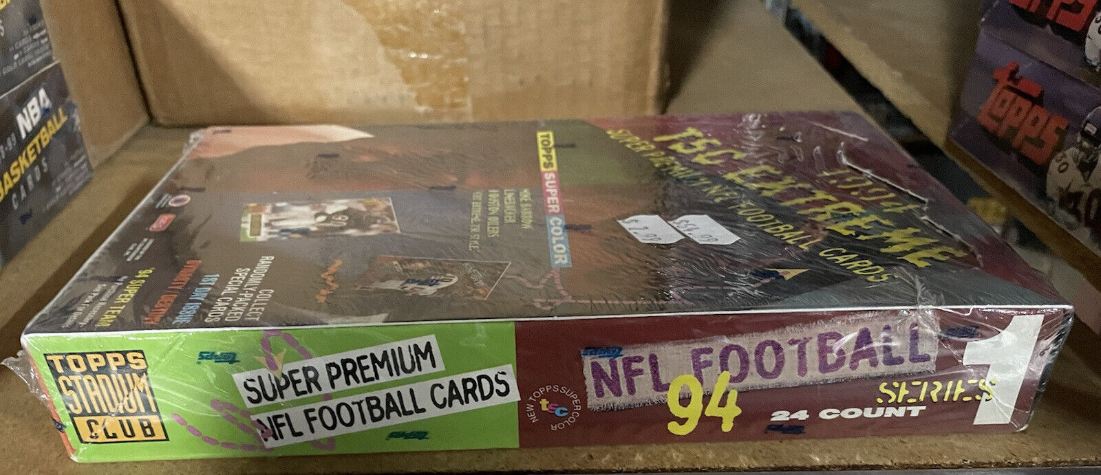 1994 Topps Stadium Club Extreme Football Series 1 Box RARE VINTAGE BOX 