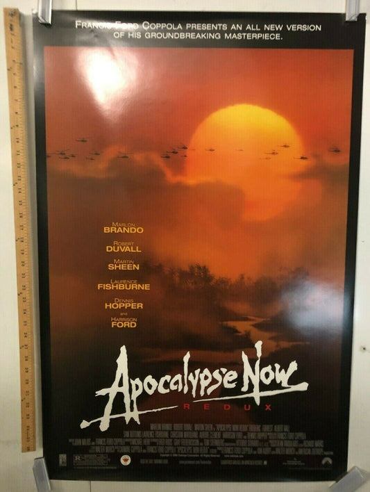 Apocalypse Now Redux Original Movie Theater Promo Poster 2001 Marlon Brando