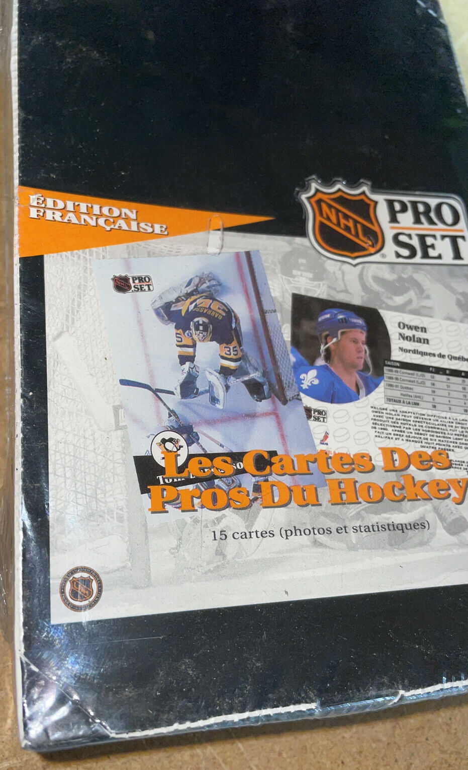 1991/92 Pro Set French Series 1 Hockey Box WAX BOX WAYNE GRETZKY 36 Packs