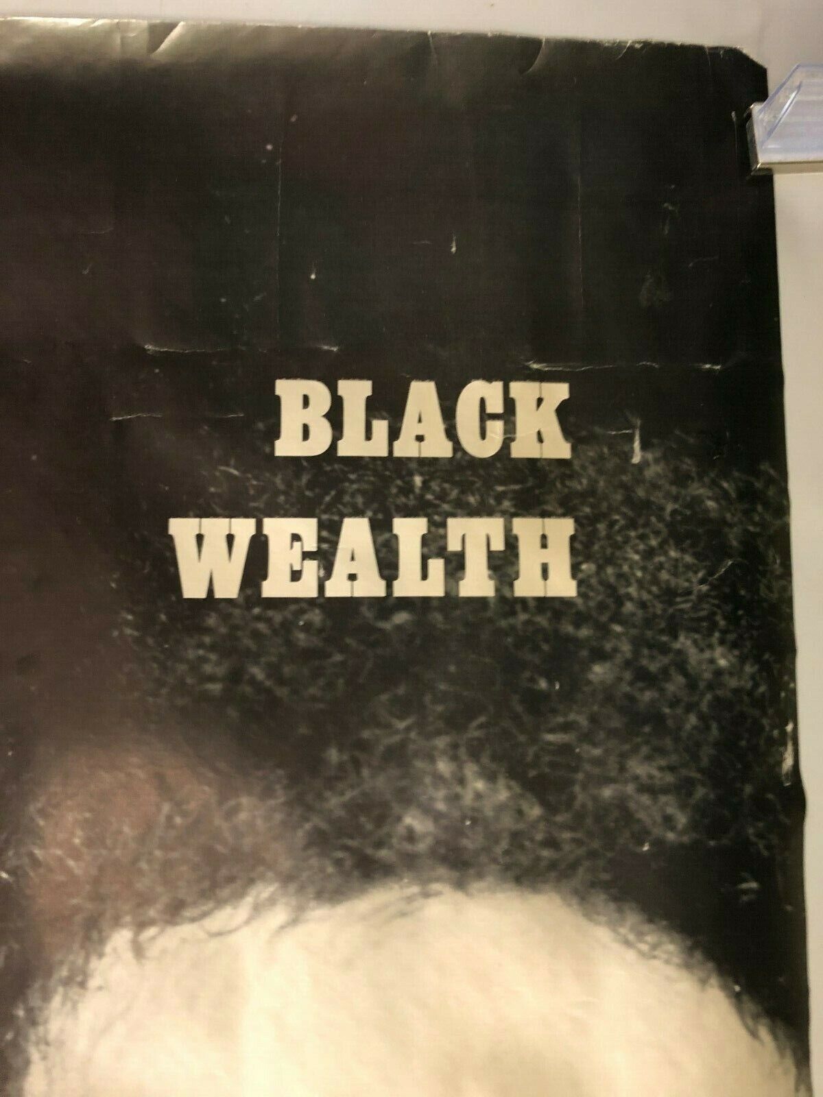 1971 VINTAGE POSTER "Black Wealth" Black And White Tobori LTD Veronal Grant