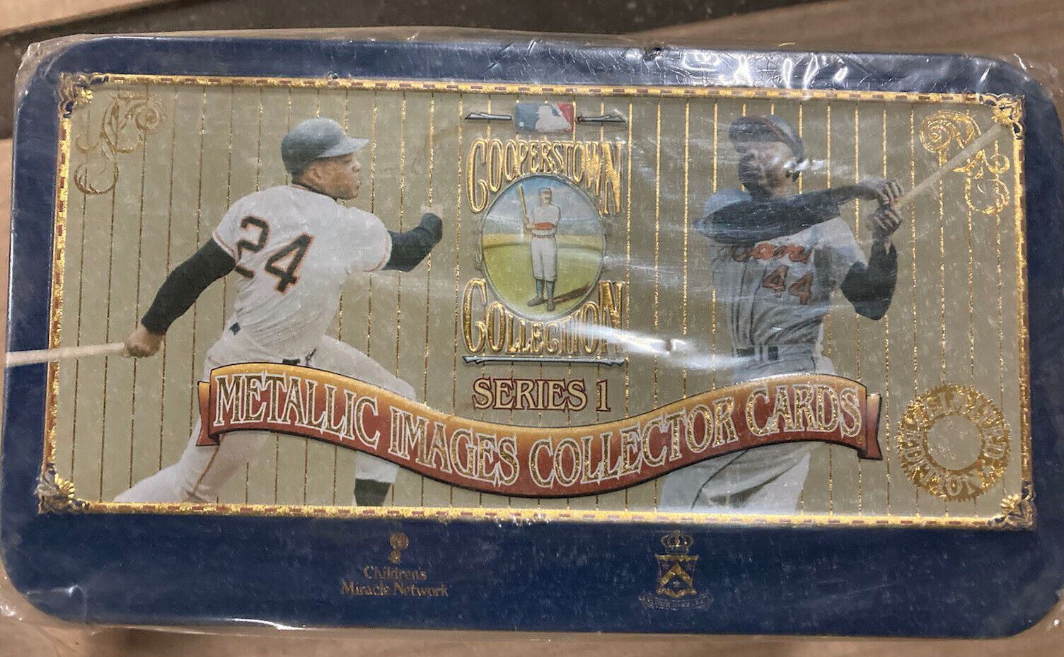 COOPERSTOWN COLLECTION SERIES-1 METALLIC IMAGES COLLECTORS SET AARON MAYS SEALED