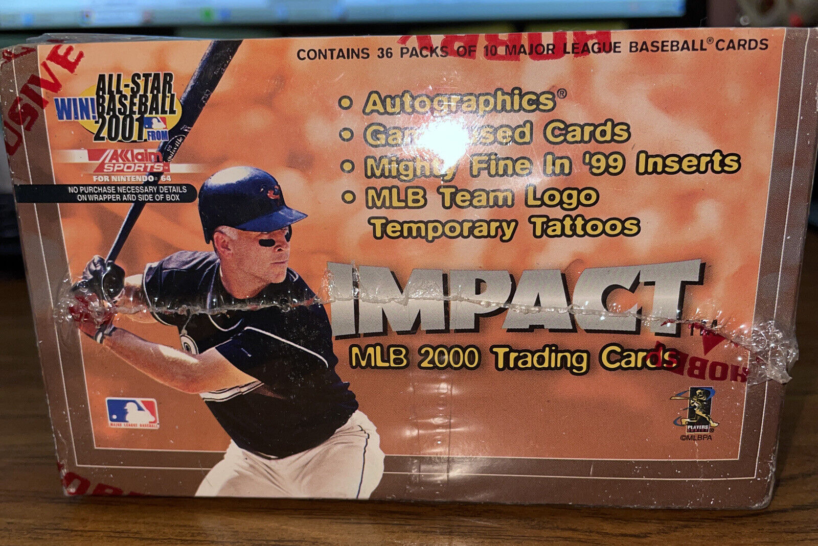 2000 Fleer Skybox - Impact Baseball Hobby Box Factory 36 Pack Autographics rare 