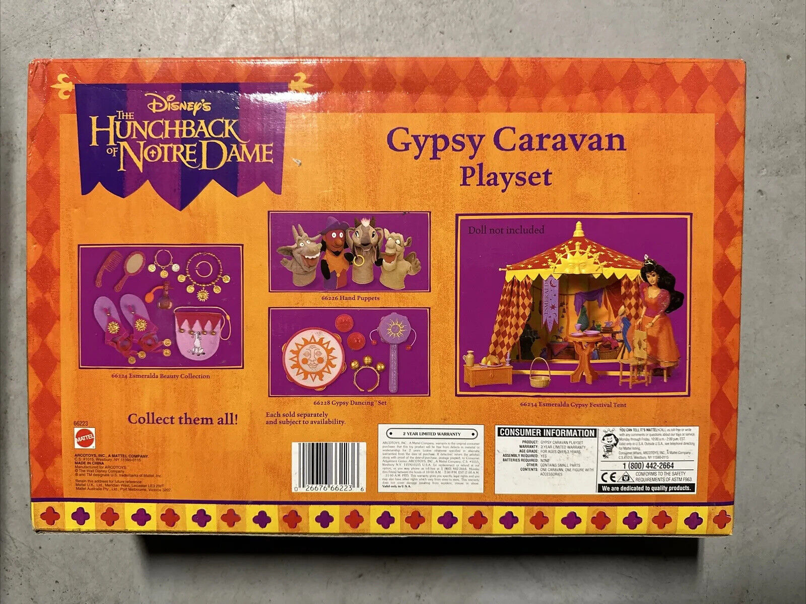 Disney's Hunchback of Notre Dame Gypsy Caravan Playset 1994 Mattel NEW IN BOX