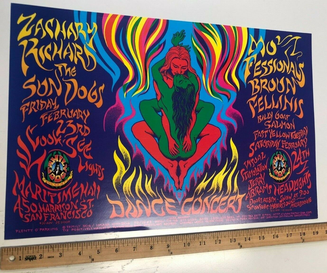 Zachary Richard W/ The Sun Dogs Family Dog DANCE Concert Hippy Trippy San Fran