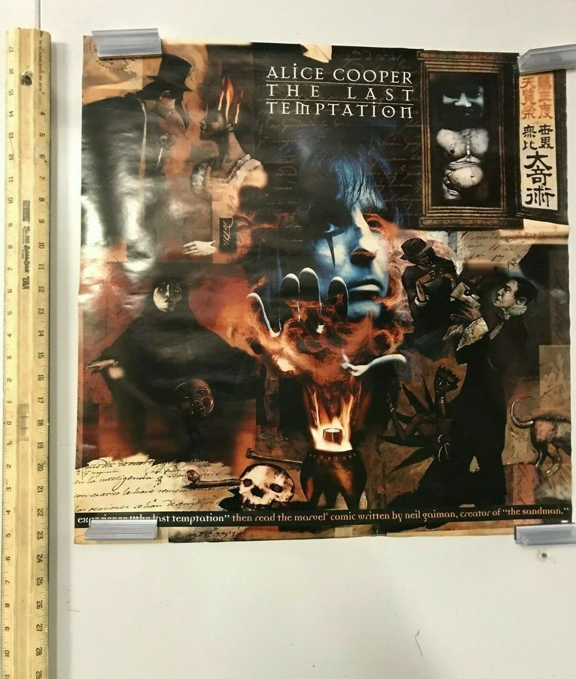 Alice Cooper The Last Temptation Poster Neil Gaiman Marvel Experience Rock NOS