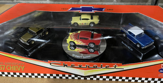 BRAND NEW - Hot Wheels 40th Anniversary '57 Chevy - 4 Car Set