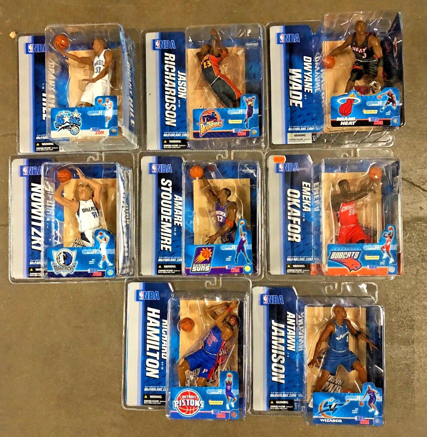 61 FIGURE LOT McFarlane NBA Series 1-9 Nearly Every Figure Basketball VHTF 