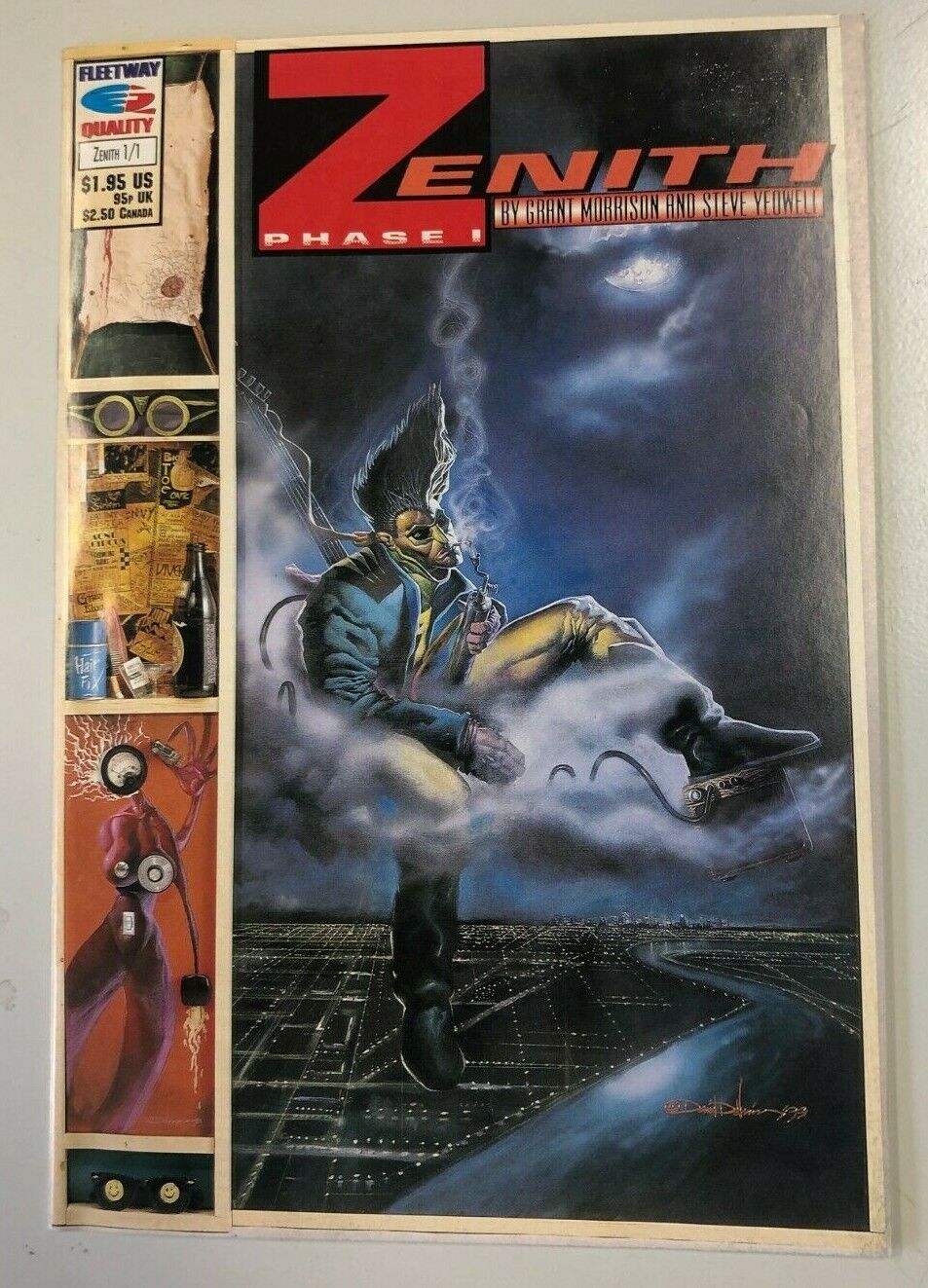 Fleetway Quality Comic Zenith 1/1 Phase 1 Grant Morrison Steve Yeowell Sci Fi