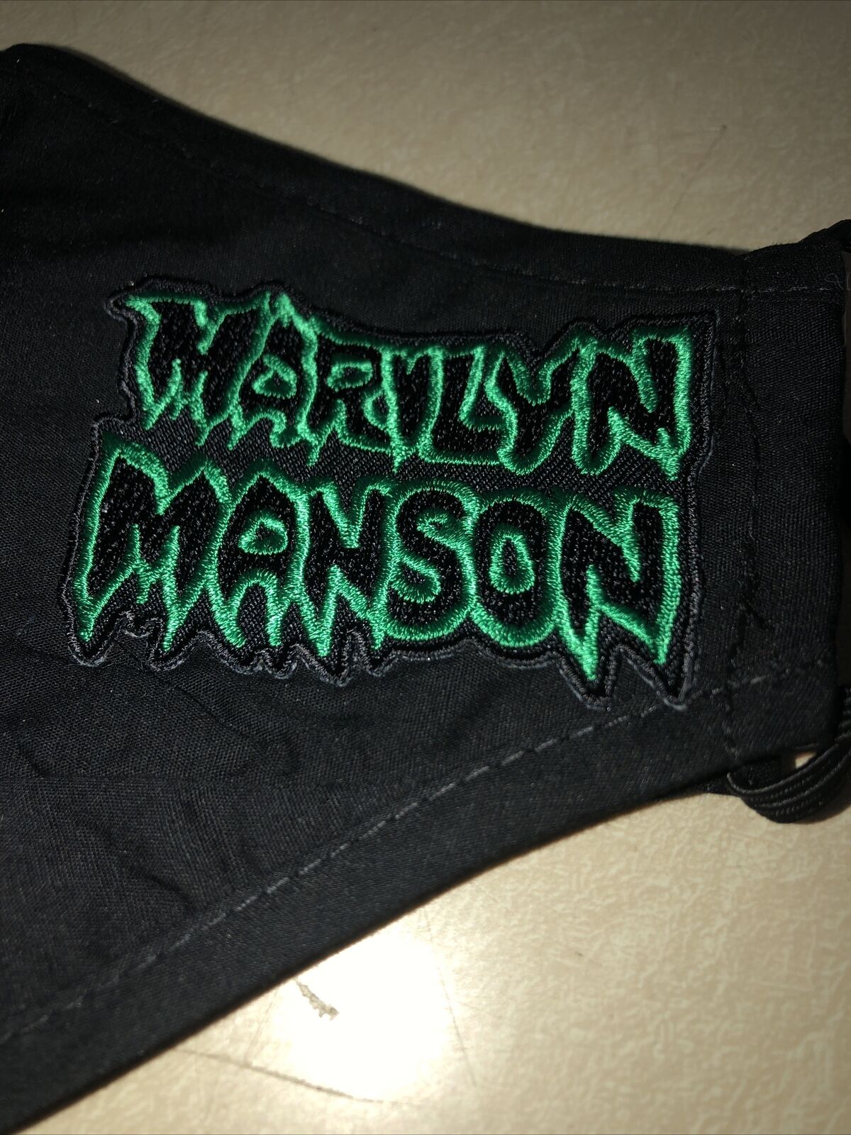 Face Mask Marilyn Manson Black Rare Limited Rock & Roll Reusable Washable Cloth