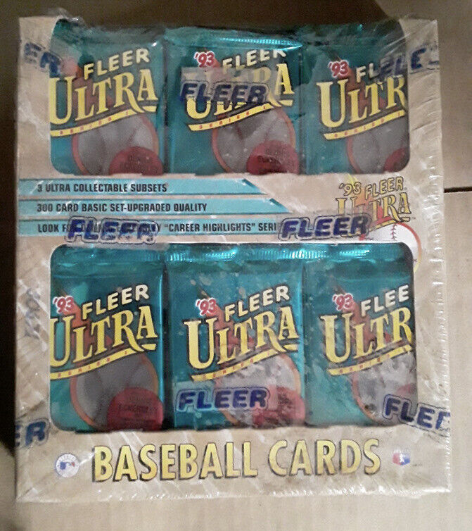 1993 Fleer Ultra Series 1 Baseball Box factory sealed 30 Packs Display Box