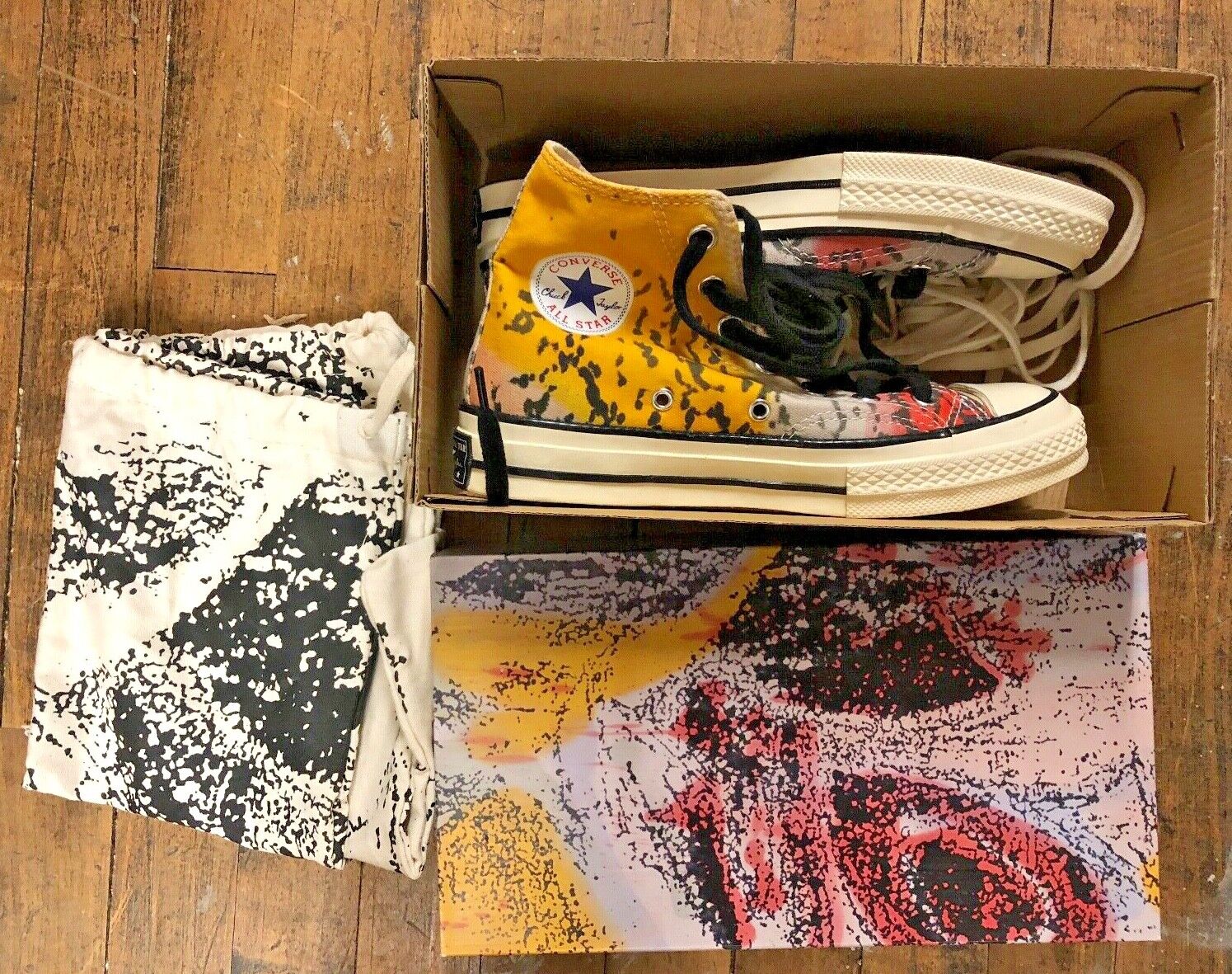 Converse Chuck Taylor Nate Lowman Shoes Size 4 New wBox Dash Snow Marilyn Monroe