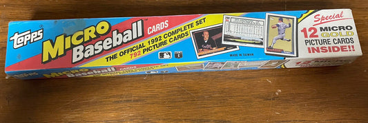 1992 TOPPS - MICRO MINI FACTORY SEALED BASEBALL FULL SET RARE Manny Ramirez