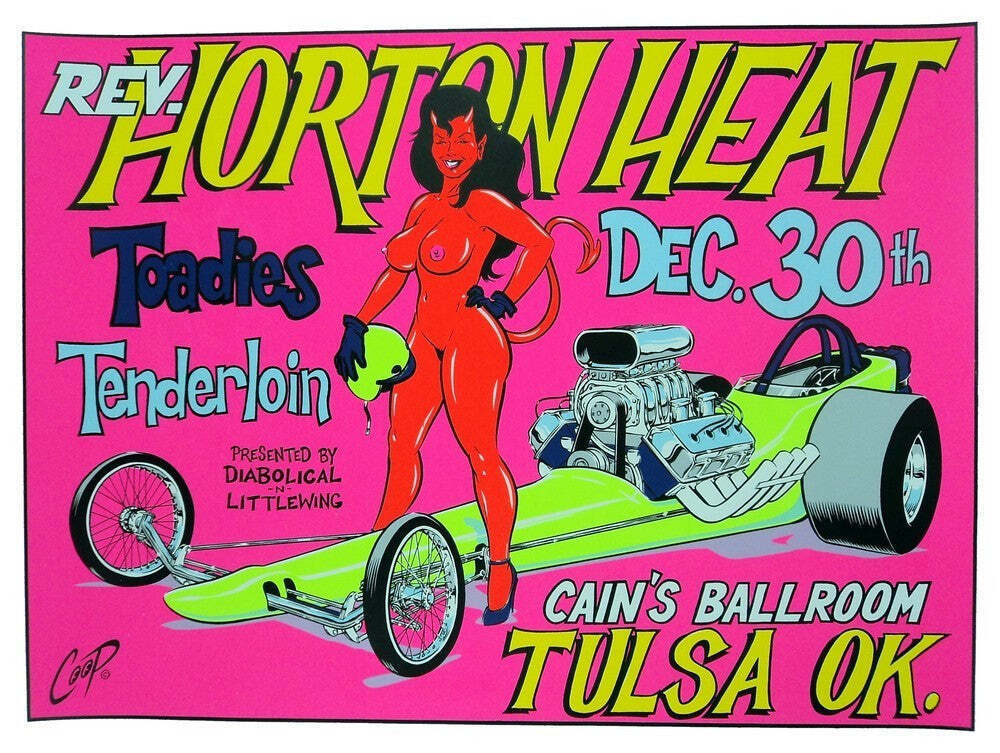 Coop - 1994 -  Rev Horton Heat Concert Poster