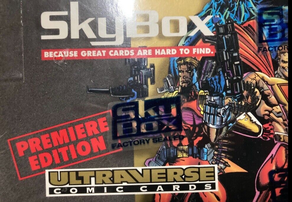 1993 - skybox ultraverse comic cards rare SEALED BOX SUPER HEROES PREMIERE ED