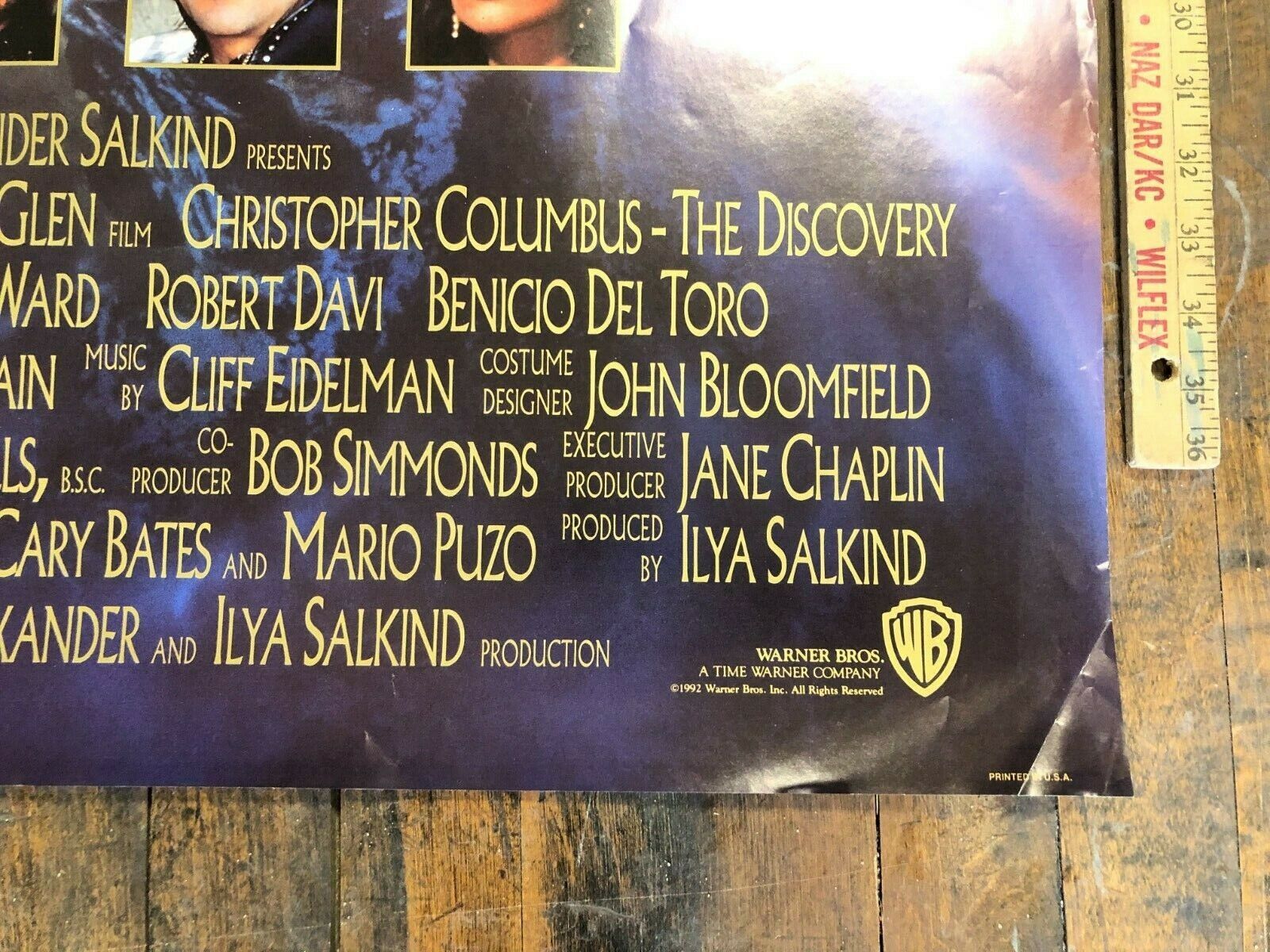 "Christopher Columbus: The Discovery" Original One Sheet Movie Poster S/S 1992