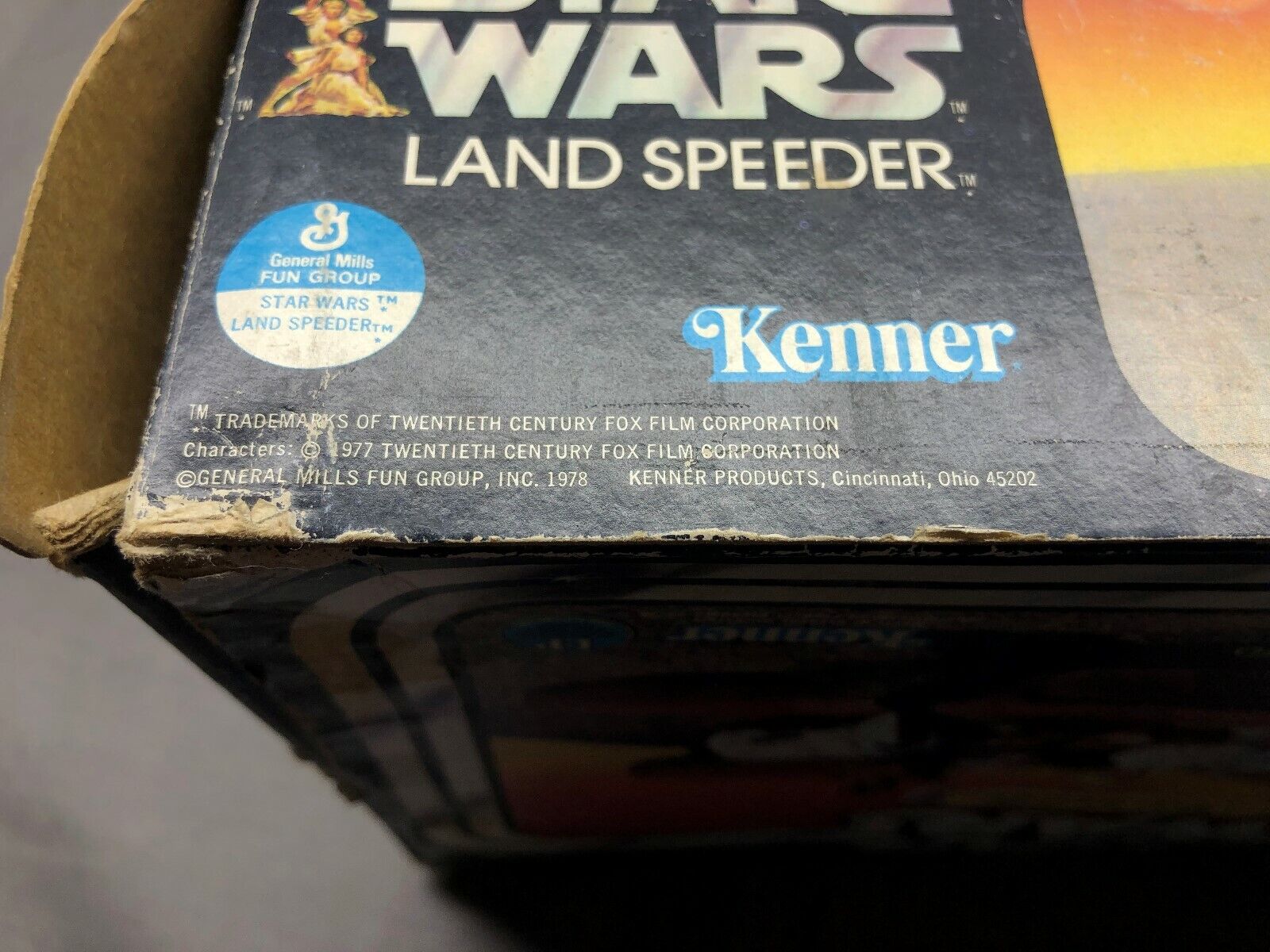 1978 1983 Star Wars Land Speeder with Box Vintage Rare Old Logo