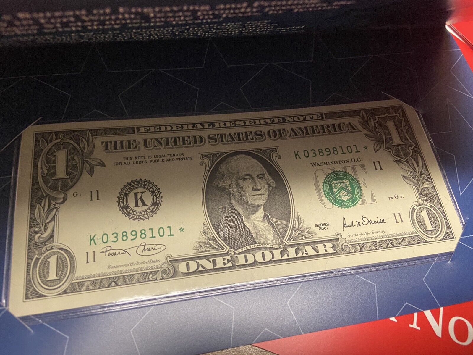 10 Sequential ** STAR ** NOTES. TEXAS $1 LONE STAR NOTES K03898101 - 10