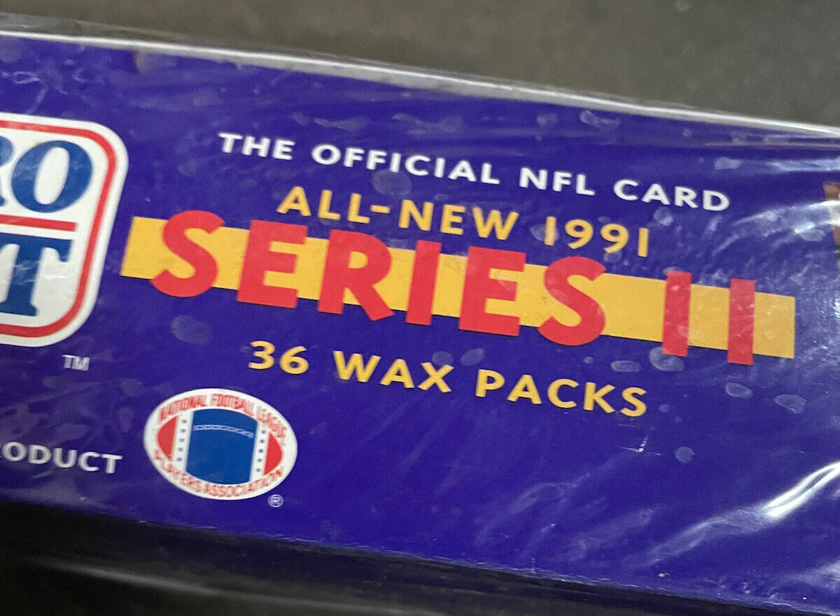 1991 PRO SET FOOTBALL series 2 UNOPENED SEALED WAX BOX 36 ct PACKS 