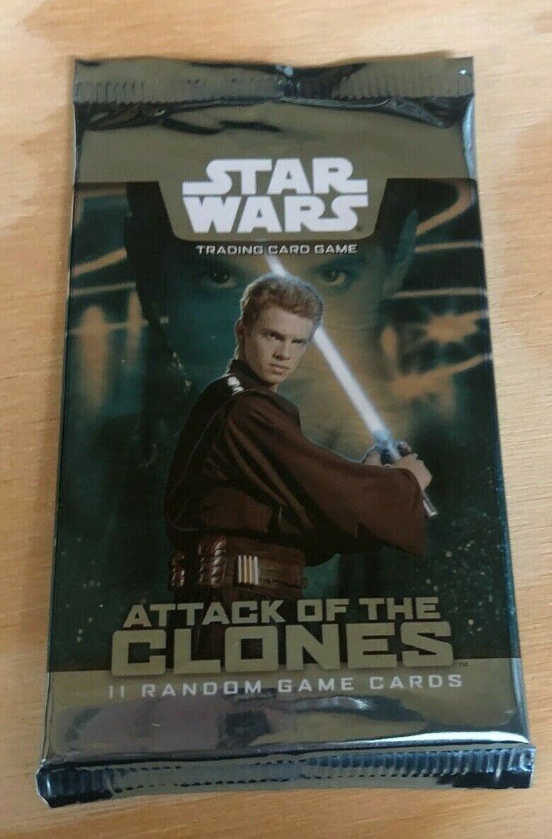 2002 Wizards Of The Coast Star Wars TCG Attack Of The Clones SINGLE SEALED PACK