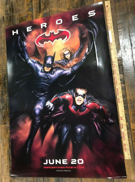 Batman & Robin (Warner Brothers, 1997). One Sheet (27" X 41"). Advance Heroes #2