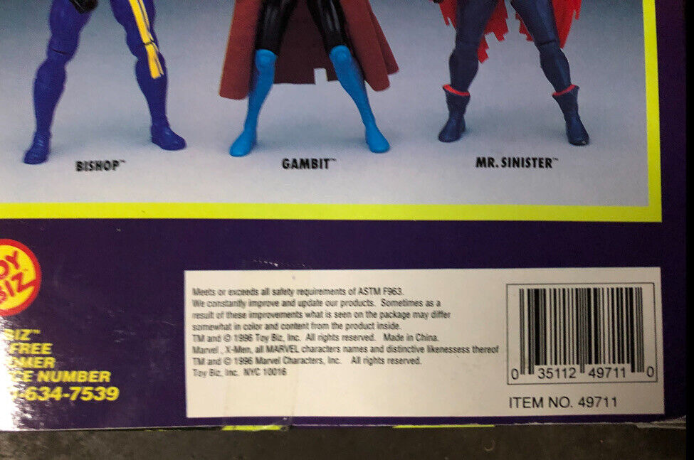 X-Men Gambit 10" Deluxe Edition Marvel 1994 Toy Biz New In Box