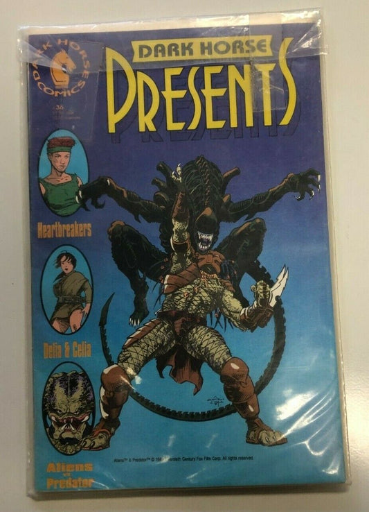 COMIC BOOK Dark Horse Comics 1989 Aliens V. Predator #36 Horror Thriller Action 