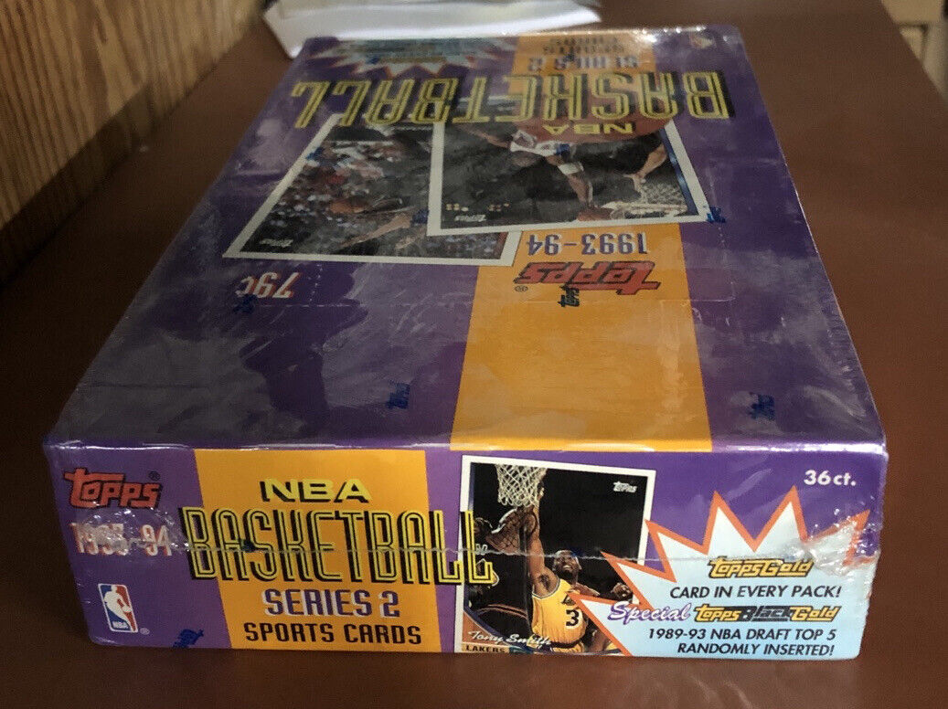 1993/94 TOPPS NBA BASKETBALL SERIES 2 HOBBY BOX 36 PACKS SEALED NEW