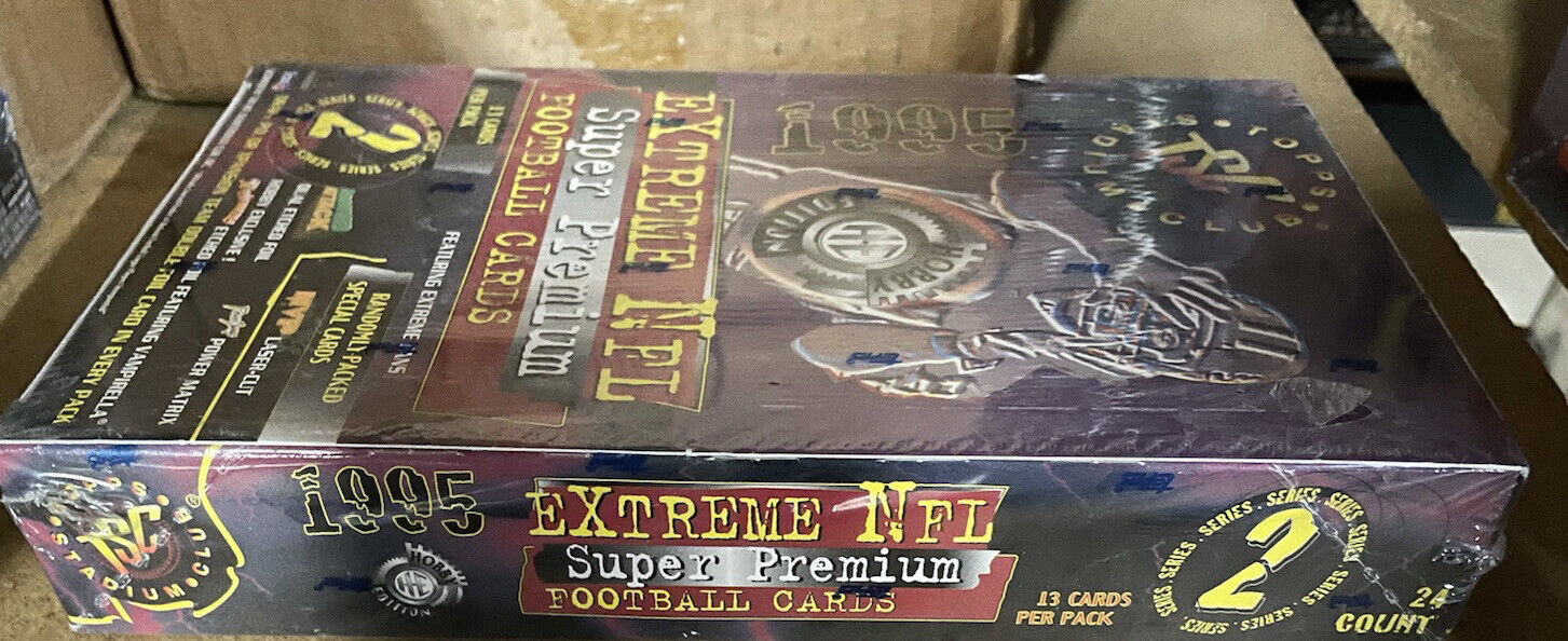 1995 Topps Stadium Club Extreme Series 2 Football Factory Sealed Box RARE VGT