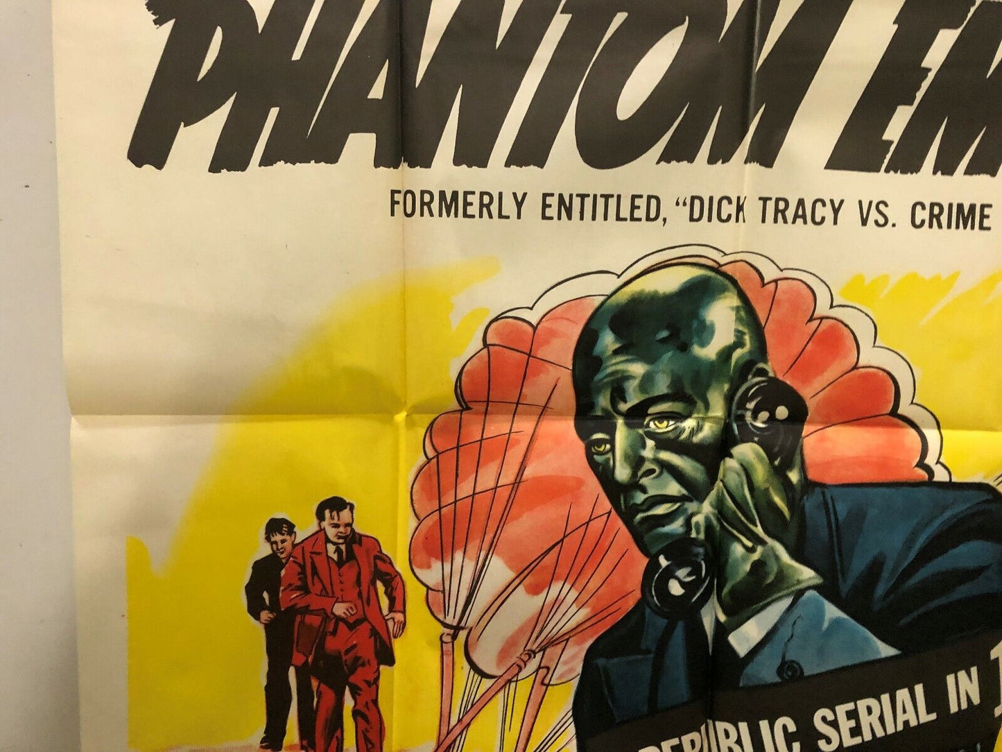 Dick Tracy vs.Phantom Empire Poster (Republic,1952).  Original Poster