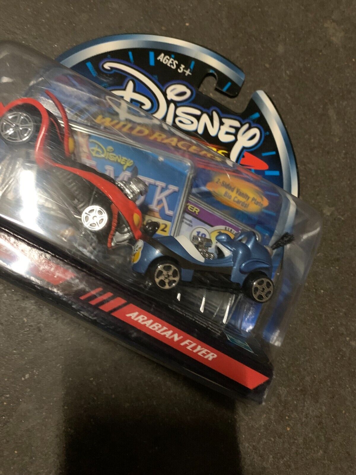 2002 Hasbro Disney Wild Racers Aladdin "Arabian Flyer" & "Cobra Stryker" Genie