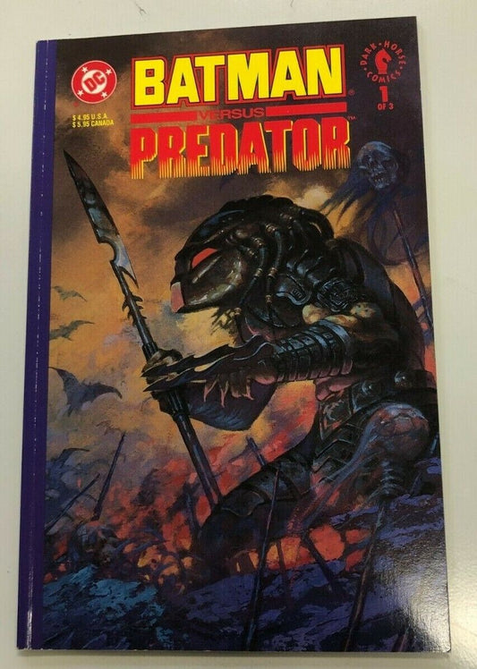 DC Comics Batman Versus Predator (#1 Only) Of 3 Iconic Sci Fi Thriller Battles