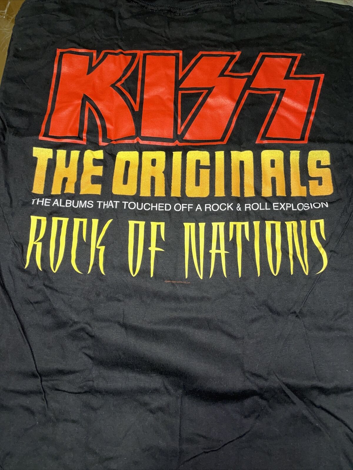 Vintage Rock T Shirt- Kiss Band Merchandise Concert Cronies 1999 Size L Albums