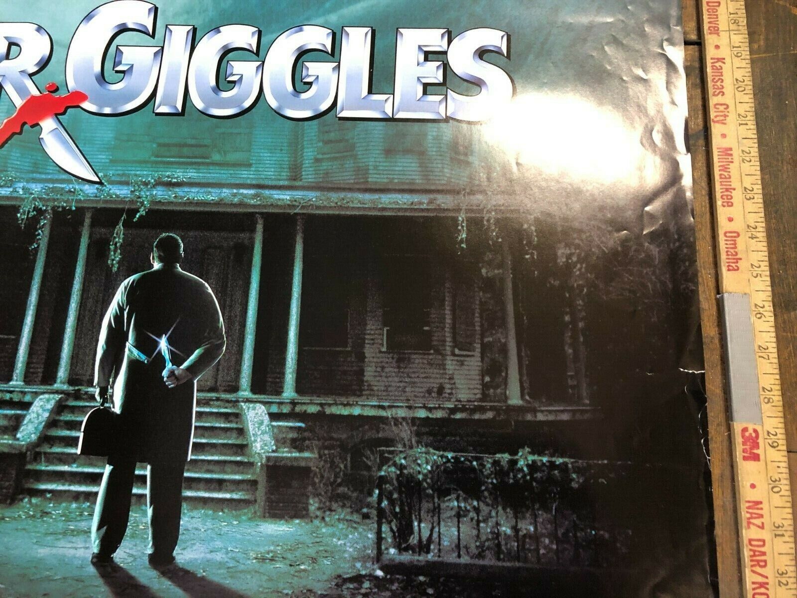 "Dr. Giggles" Original One Sheet Movie Poster 1992 S/S Horror Thriller Rolled 