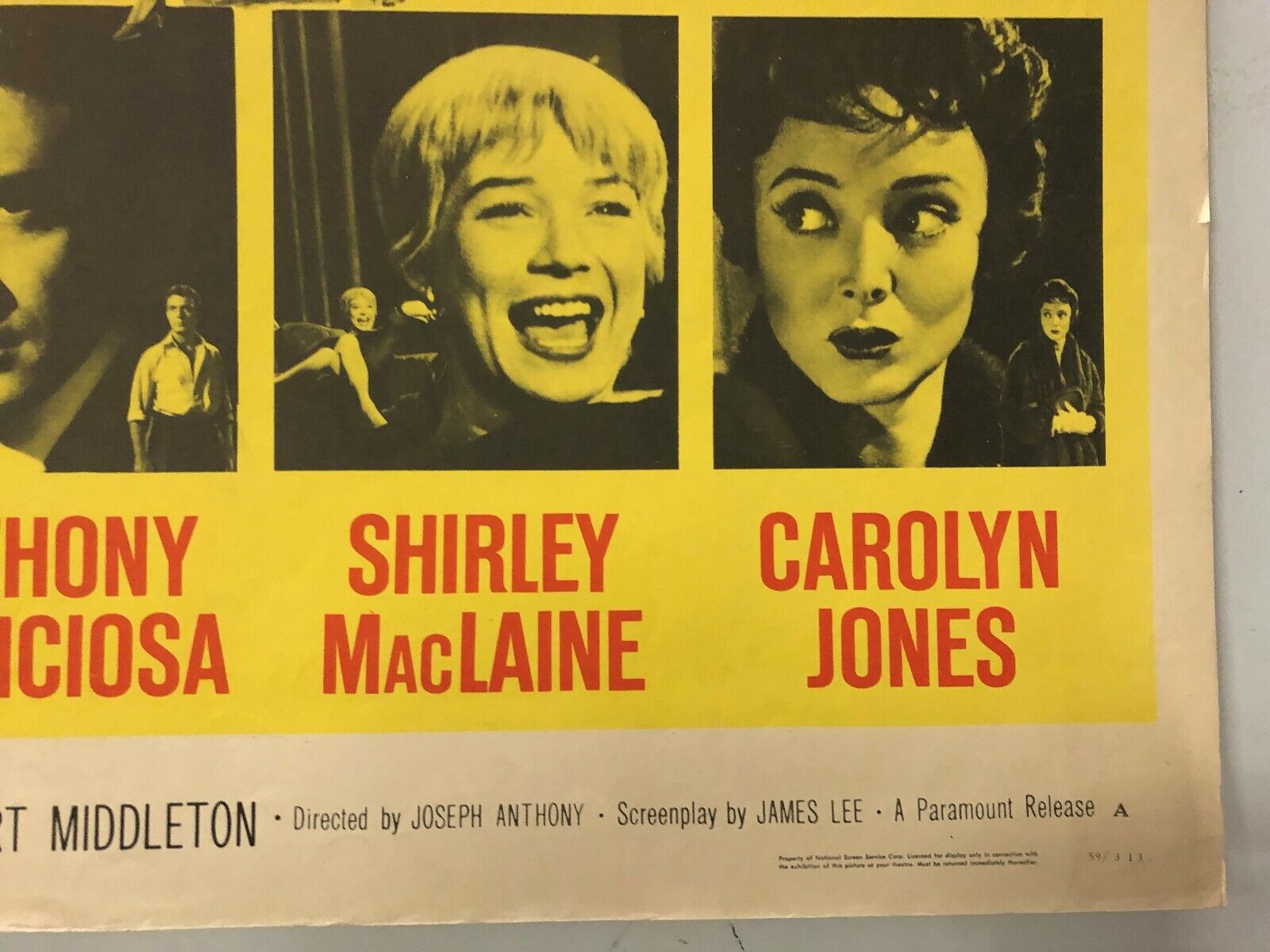 Career (Paramount, 1959). Half Sheet (22" X 28") Style A. Drama