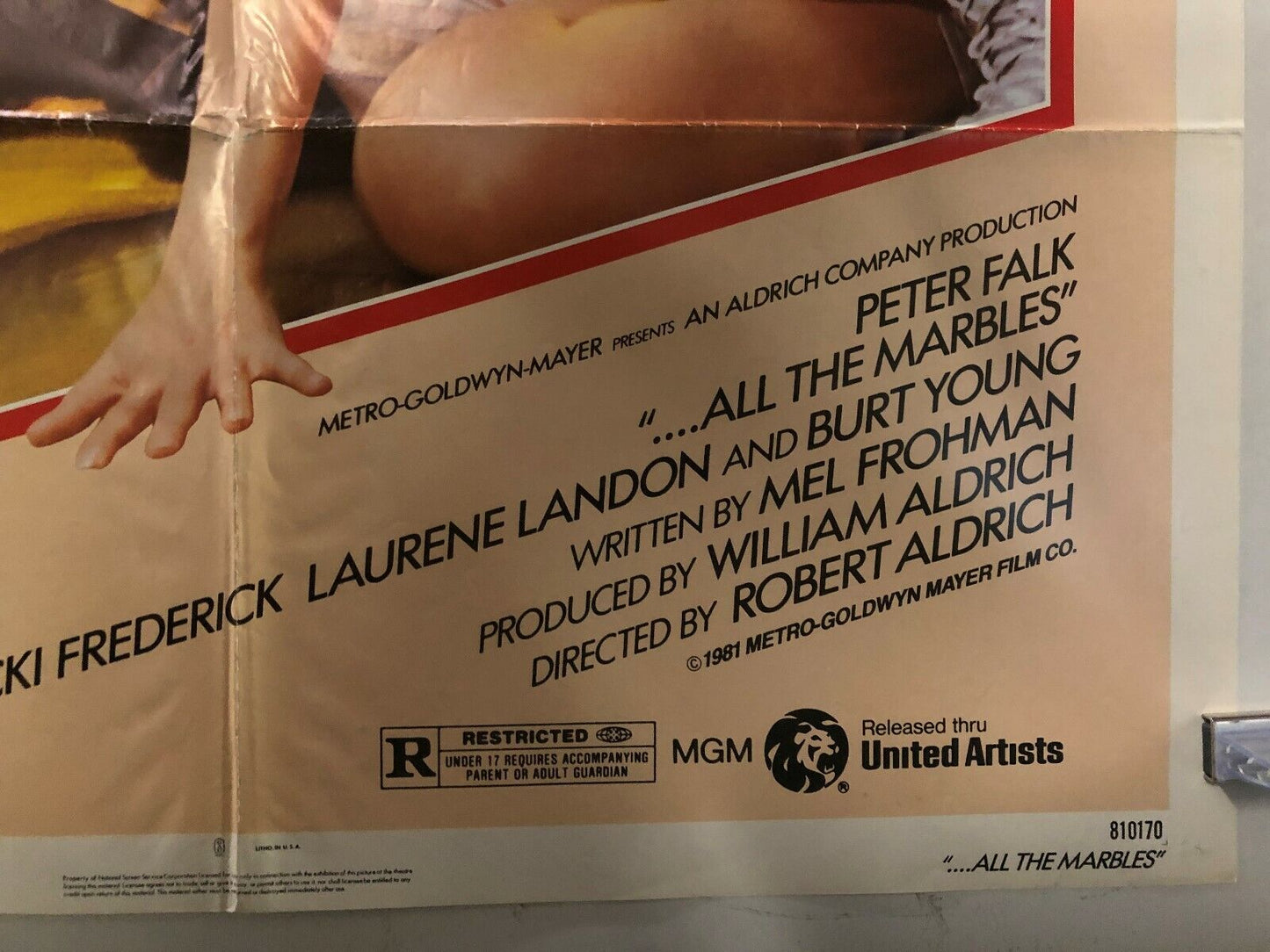 ...All the Marbles (United Artists, 1981). One Sheet (27" X 41"). Comedy