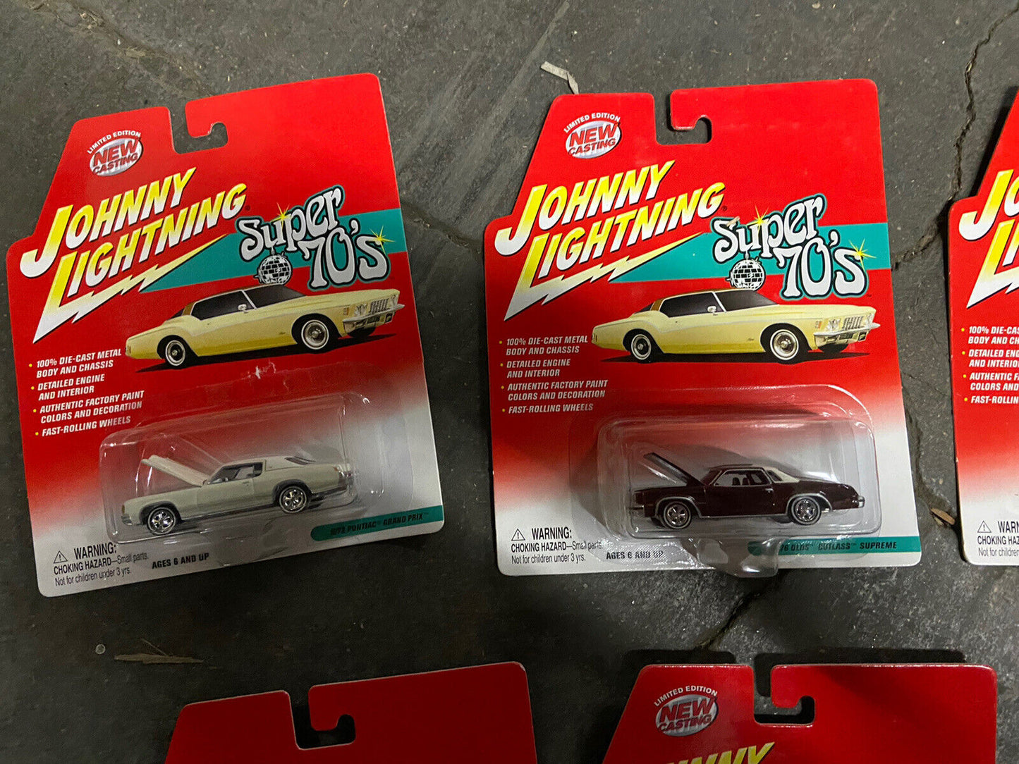 2002 Johnny Lightning Super 70's Limited Edition White Wall Set Of 6 Muscle Car