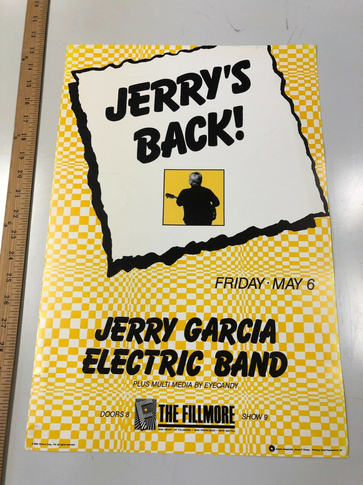 Bill Graham - 1988 - Jerry Garcia Electric Band "Jerry's Back" @ The Fillmore 