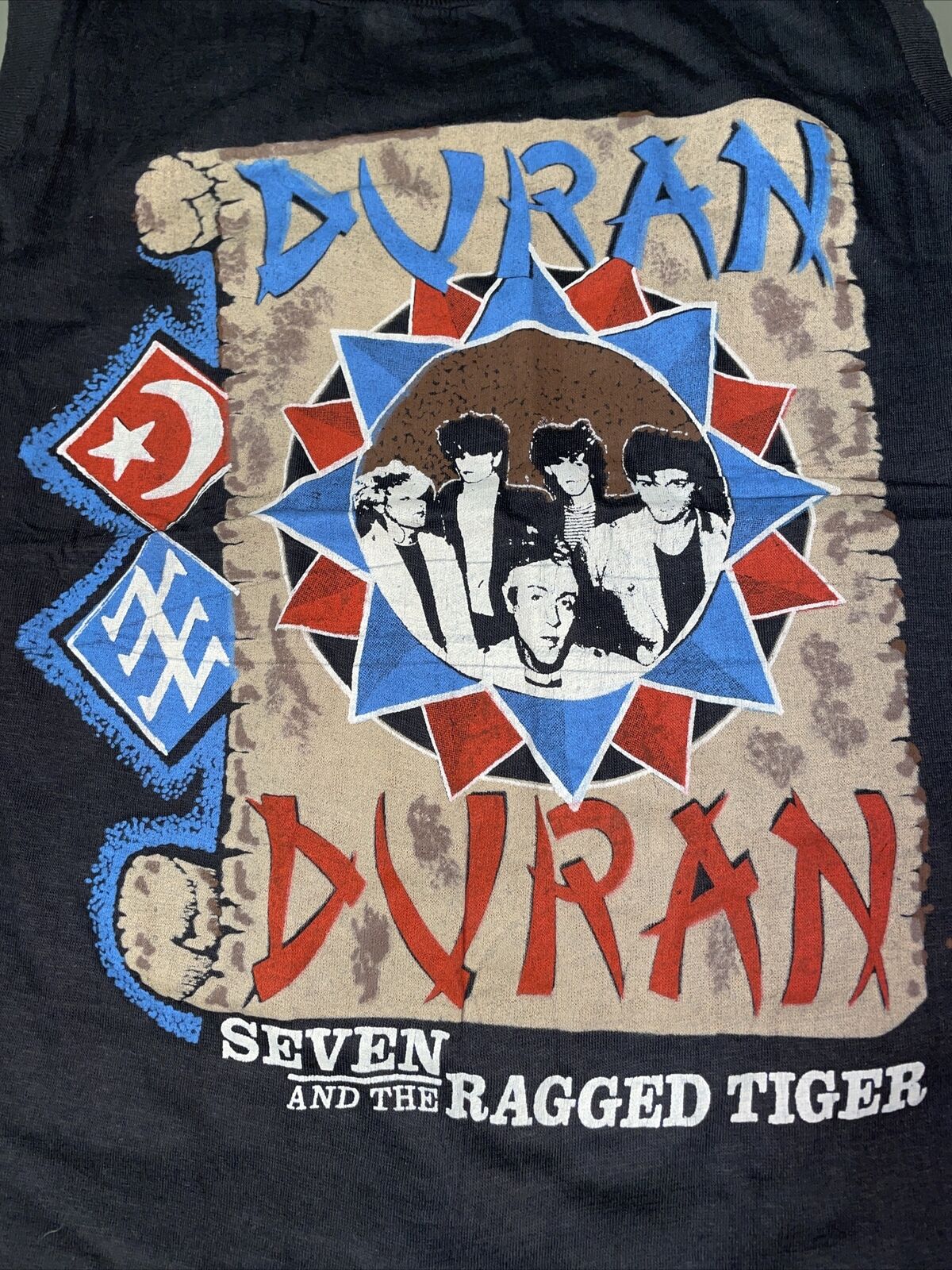 Duran Duran- Seven and the Ragged tiger - VINTAGE - NOS BLK T SHIRT SIZE Medium