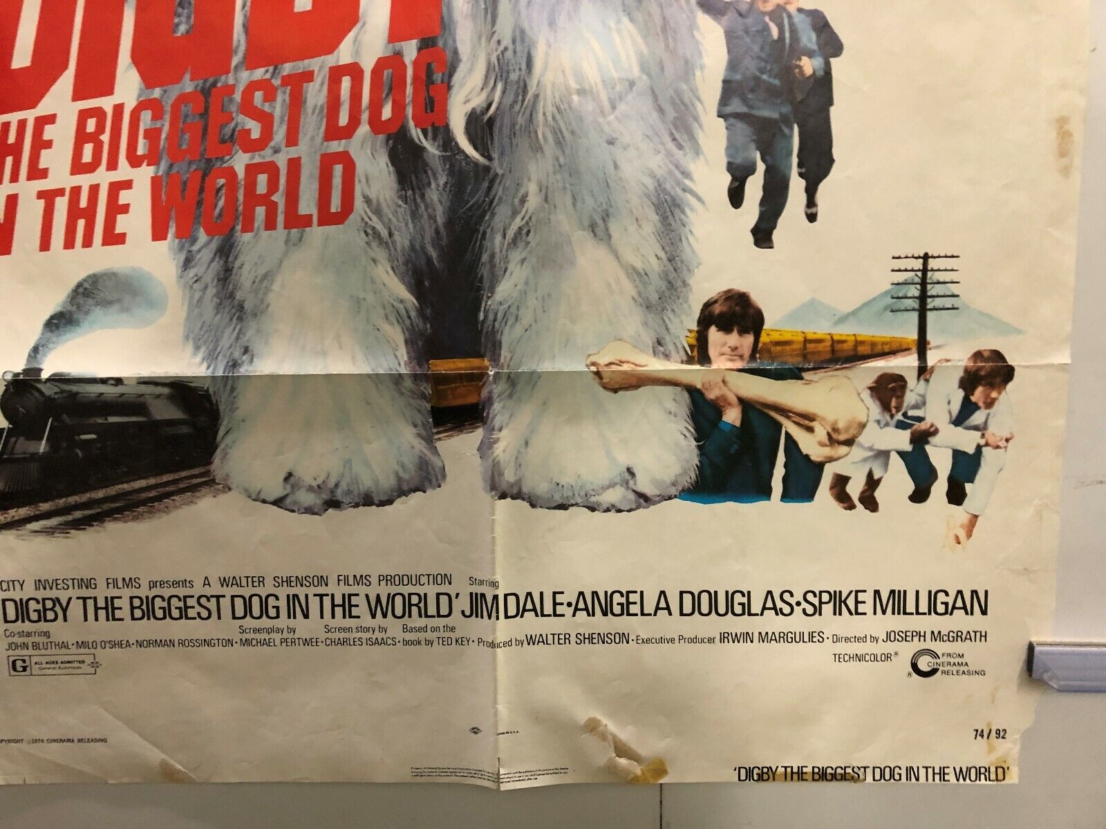 Digby, the Biggest Dog in the World (Cinerama Releasing, 1974). One Sheet 27x41