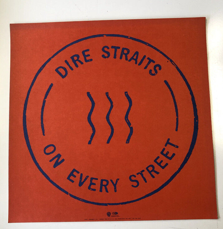 Dire Straits Poster Promo Flat 12x12 Rare VHTF Original 1991 on Every Street 