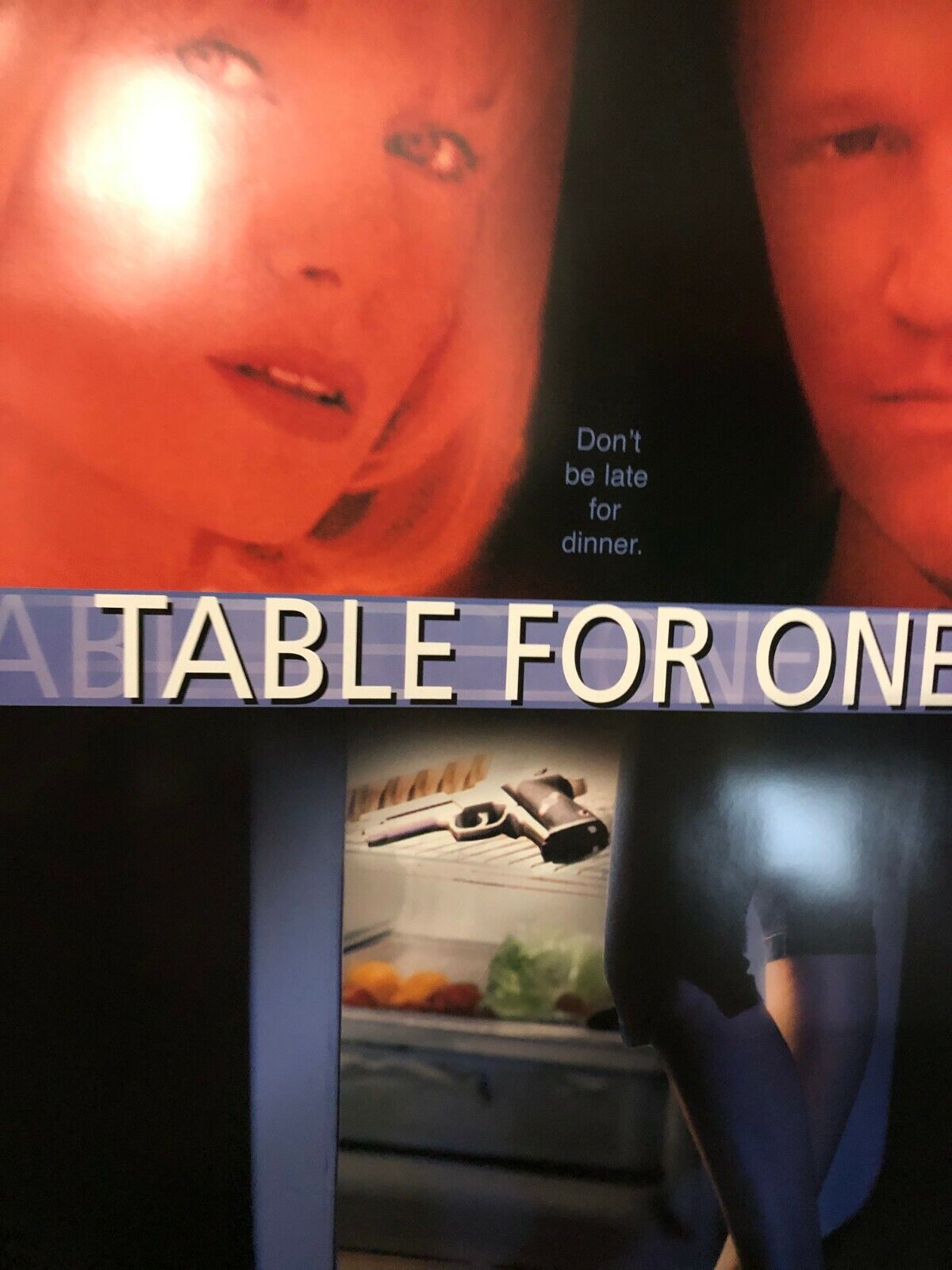 "Table For One" Original Movie Theater Promo Poster 1999 Michael Rooker Thriller