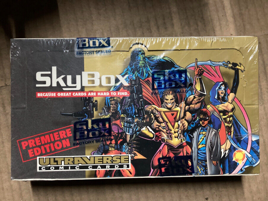 1993 - skybox ultraverse comic cards rare SEALED BOX SUPER HEROES PREMIERE ED