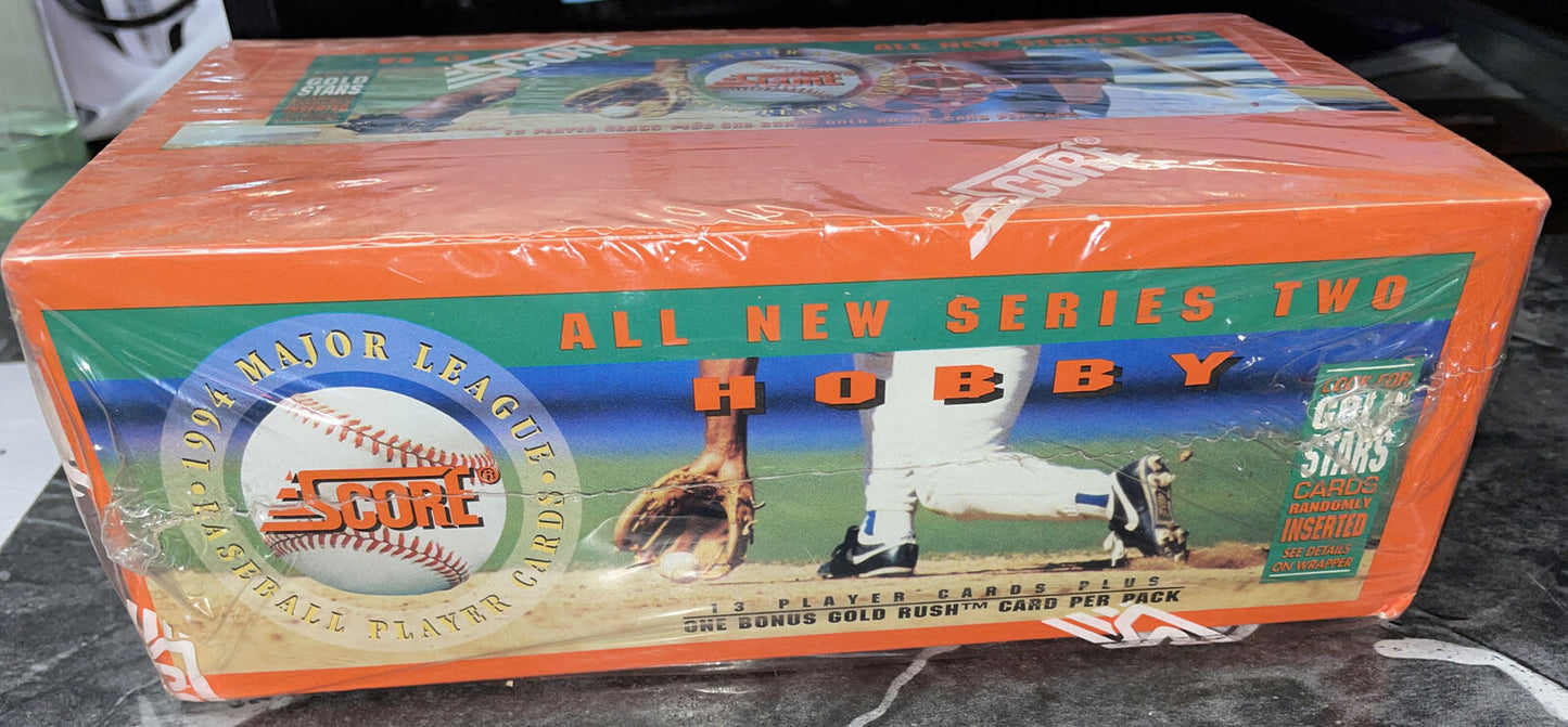 1994 SCORE SERIES 2 BASEBALL FACTORY SEALED HOBBY BOX WITH 36 PACKS