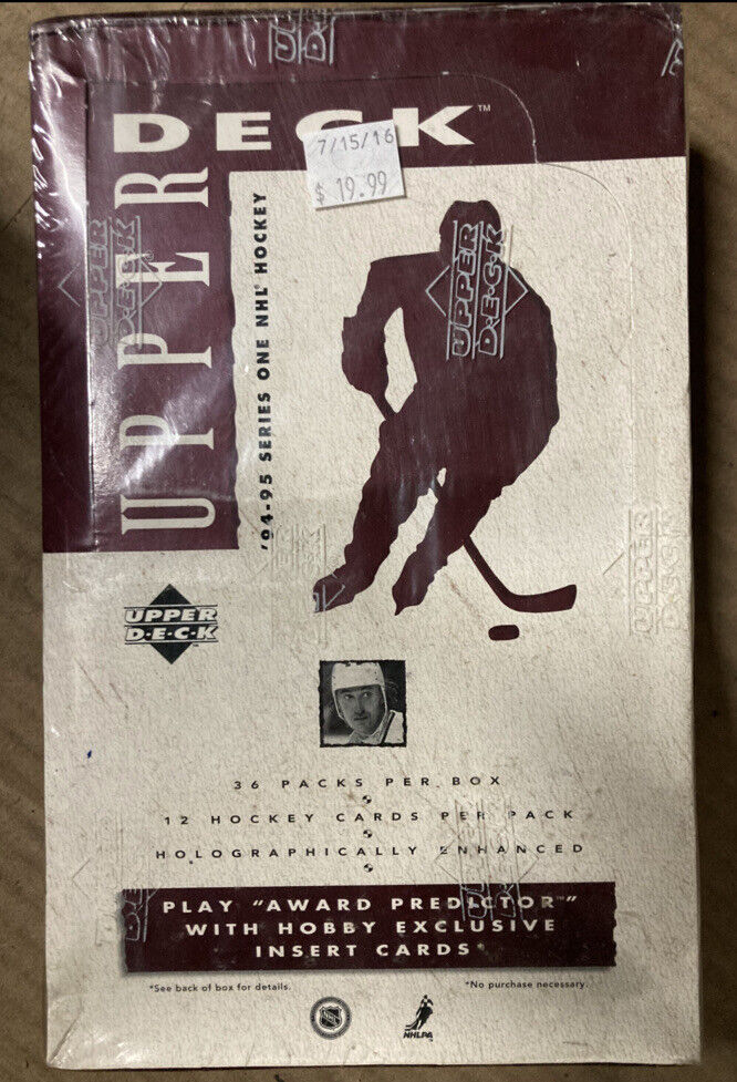 1994-95 Upper Deck Hockey Series 1 Factory Sealed Box Super rookies EDGE CARDS 