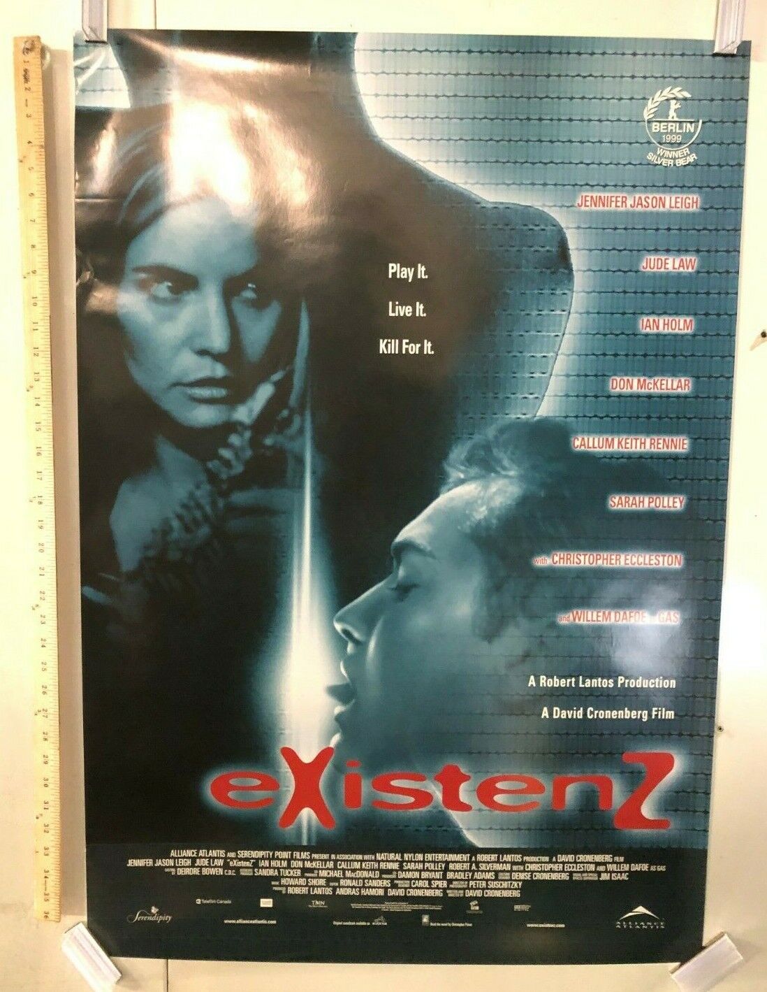 Existenz (Alliance Atlantis, 1999). Canadian One Sheet (27" X 39"). Sci Fi 