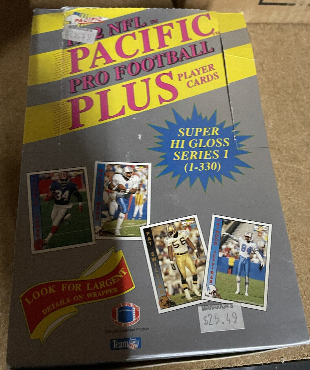 1992 NFL Pacific Pro Football PLUS Series 1 Factory Sealed Wax Box  Emmitt Smith