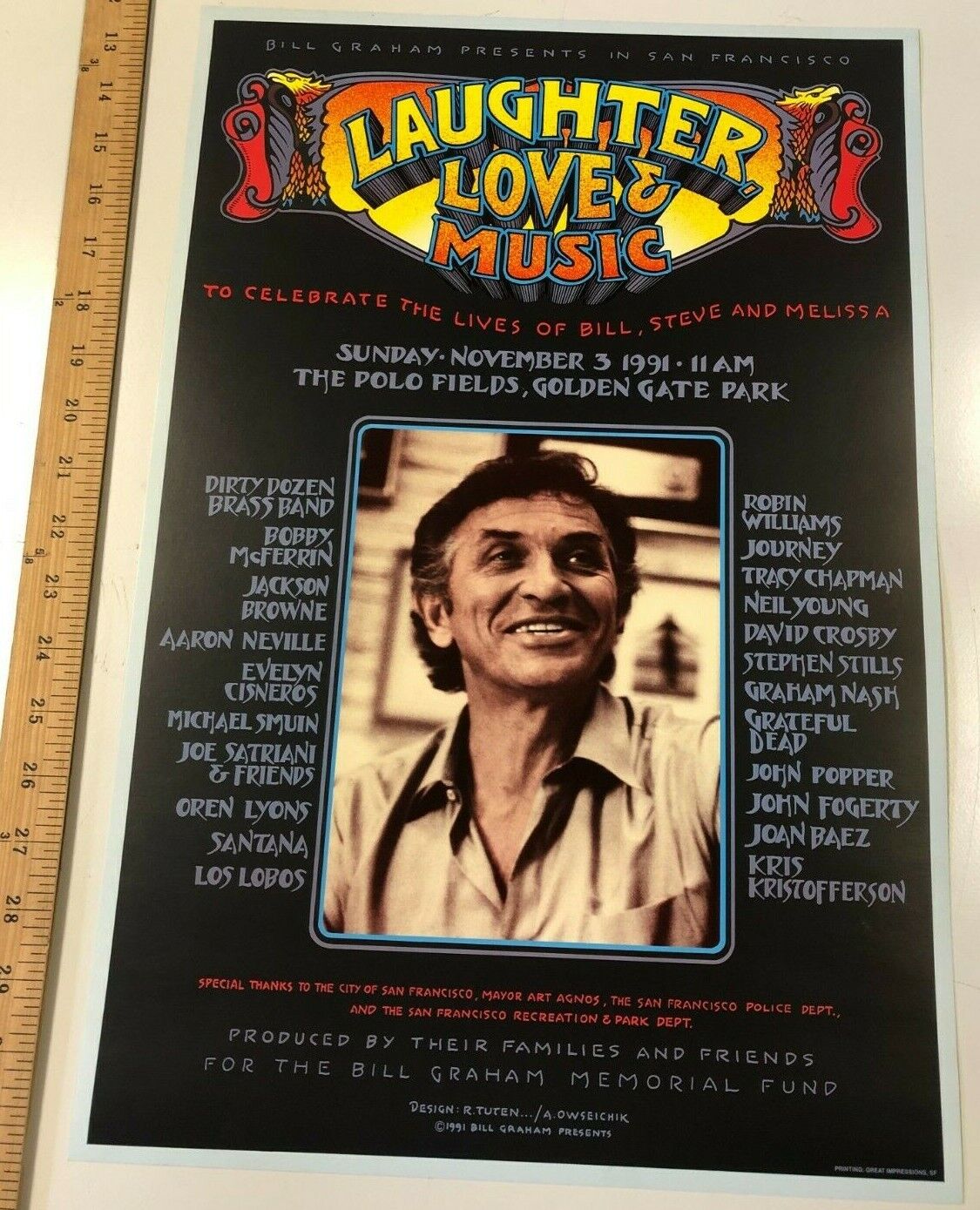 Bill Graham - 1991 - Laughter Love & Music Festival Randy Tuten Grateful Dead